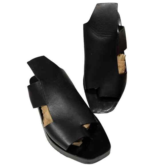 Cinzia Araia Black Slide Sandals Size 39 US 8.5 - Picture 2 of 8